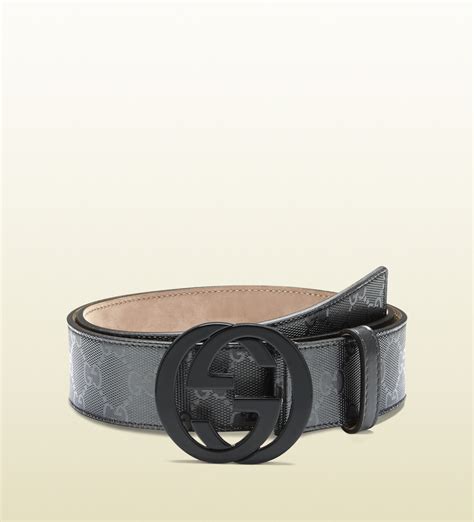 black imrpime gucci belt|Gucci leather belt.